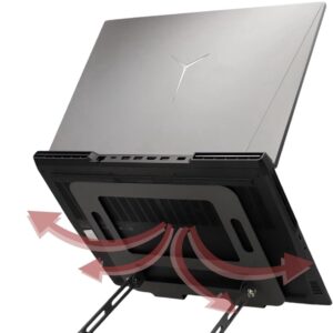 Adjustable Laptop Stand with 360° Rotating Base