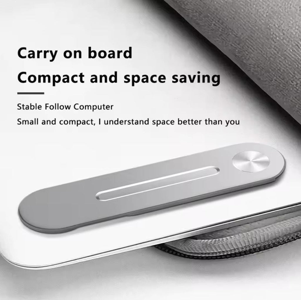 Laptop Phone Stand Metal Expansion Screen Side Mount Magnetic Folding Phone Holder For Xiaomi IPhone Pc Pointer Support / Bracket