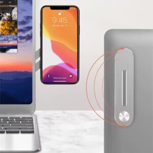 Laptop Phone Stand Metal Expansion Screen Side Mount Magnetic Folding Phone Holder For Xiaomi IPhone Pc Pointer Support / Bracket